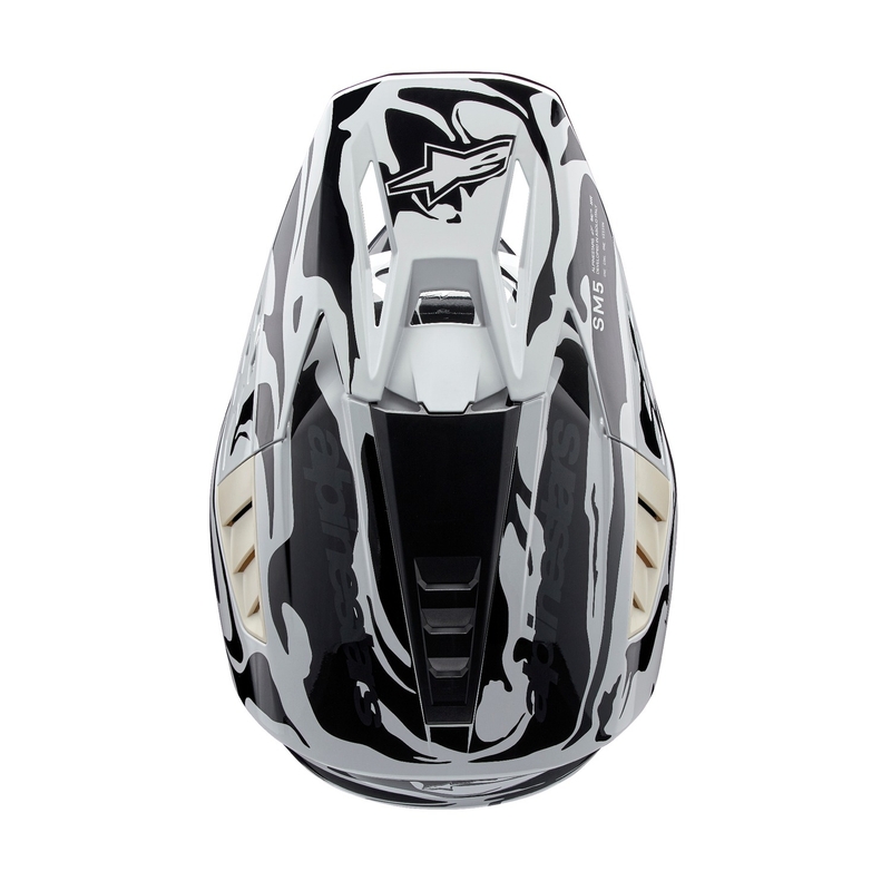 Alpinestars S-M5 Mineral grey camo motokrosa ķivere