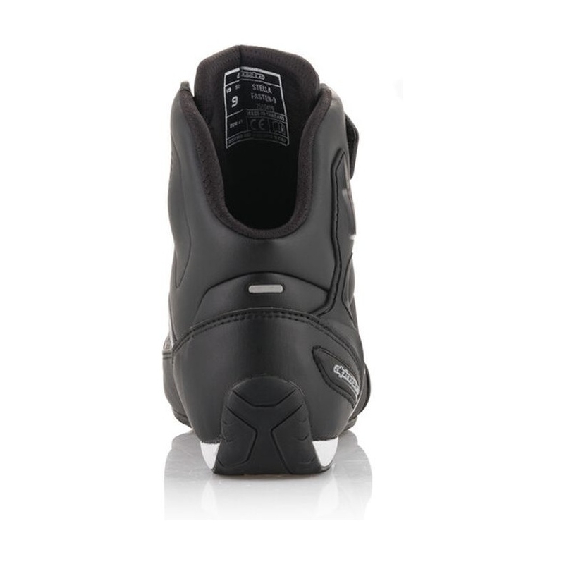 Sieviešu Alpinestars Stella Faster Black and Silver motociklu zābaki