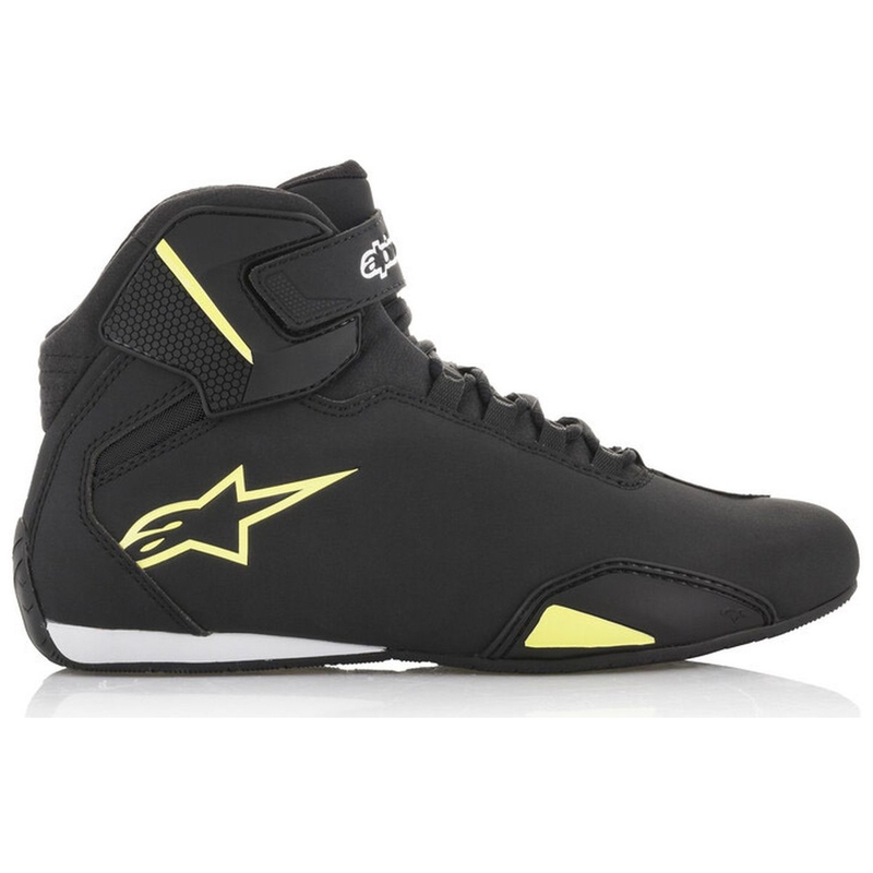 Alpinestars Sector Black-Fluo Yellow Motociklu zābaki