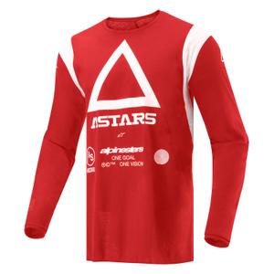 Alpinestars Techdura fluo sarkans motokrosa krekls