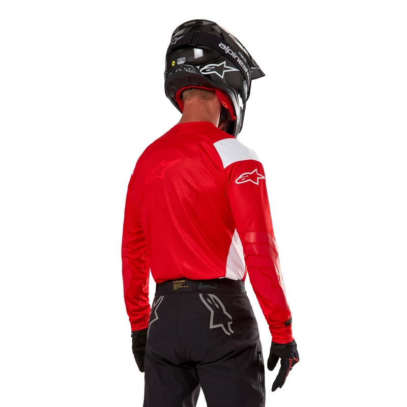 Alpinestars Techdura fluo sarkans motokrosa krekls