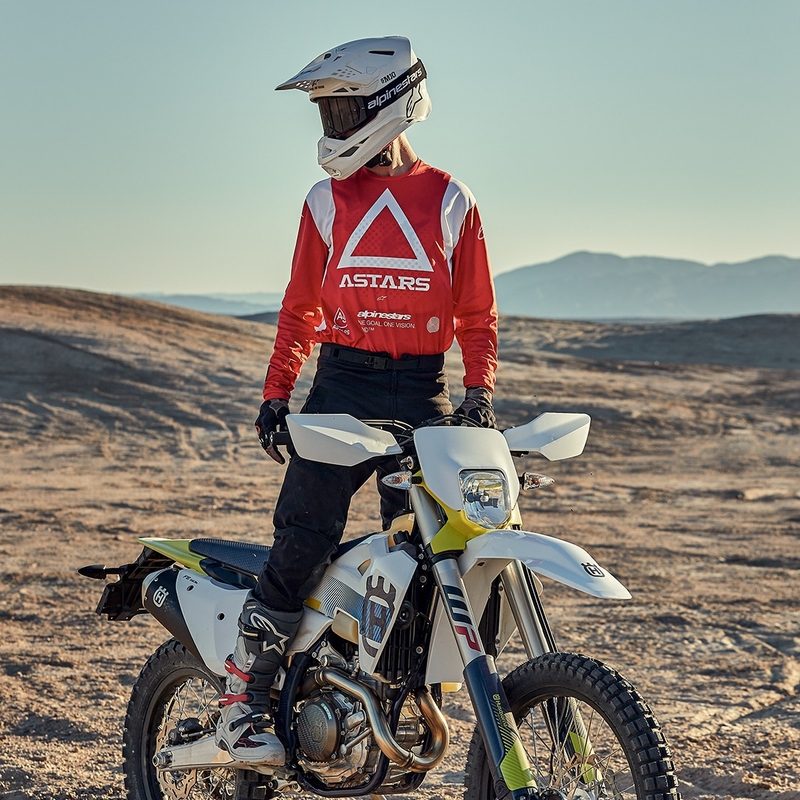 Alpinestars Techdura fluo sarkans motokrosa krekls