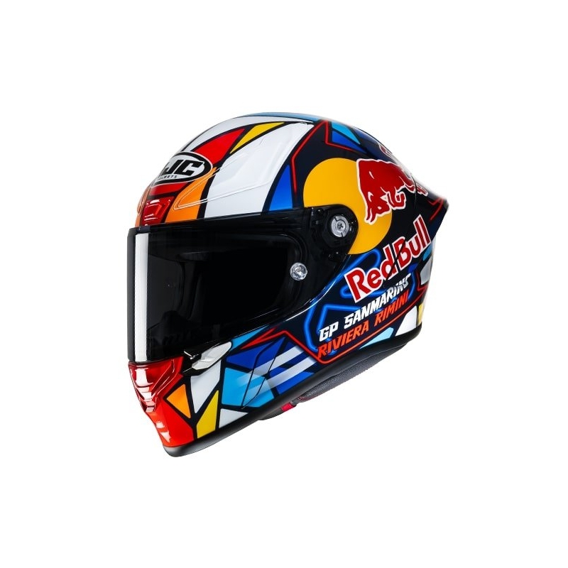 Integrālā motociklista ķivere HJC RPHA Redbull Misano GP MC21 daudzkrāsaina