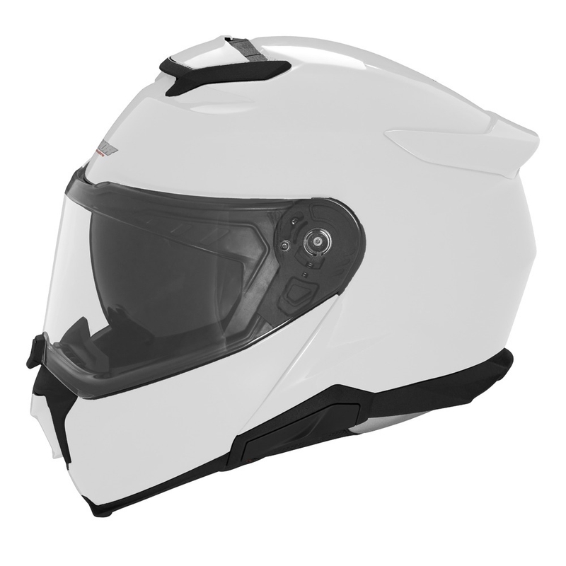 Flip-up motociklu ķivere NOX N967 balta