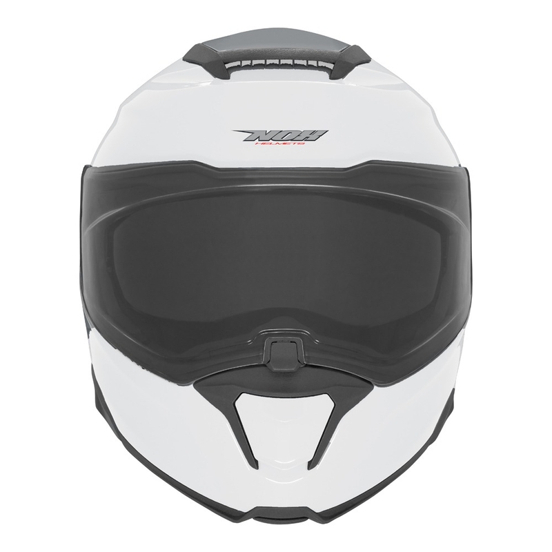 Flip-up motociklu ķivere NOX N967 balta