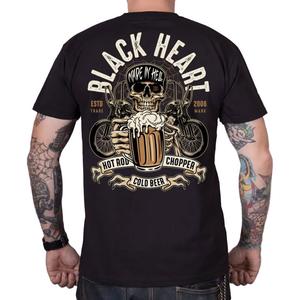 T-krekls Black Heart Beer Biker black