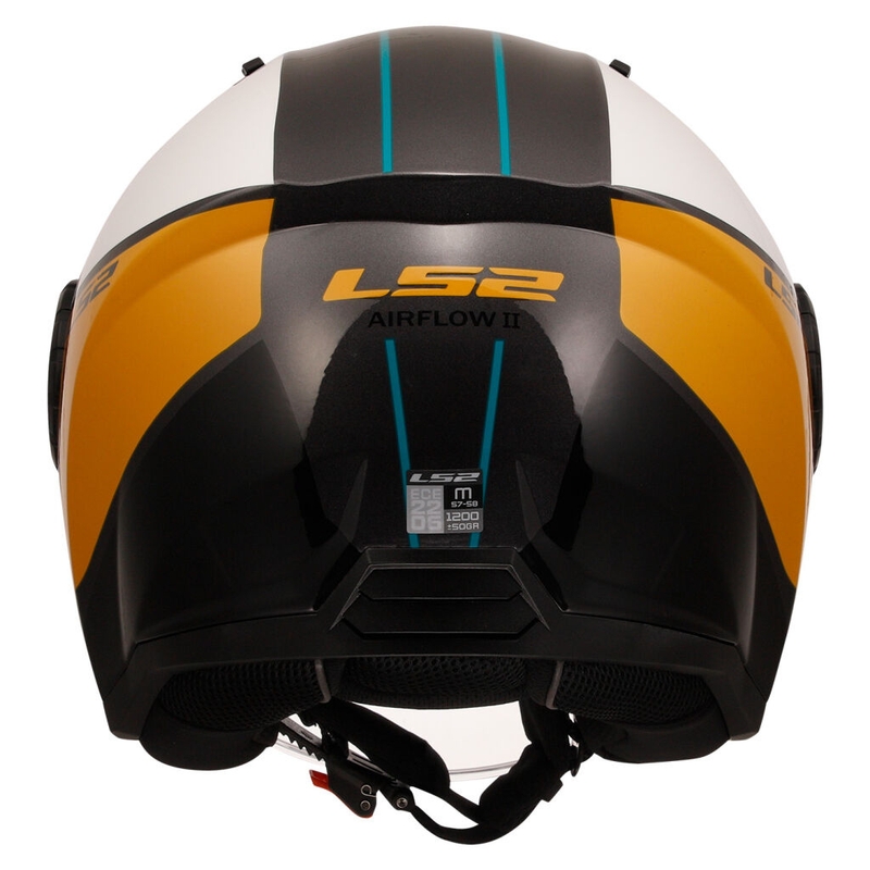 Atvērt Motociklu ķivere LS2 OF616 Airflow II Cover Glossy White-Brown
