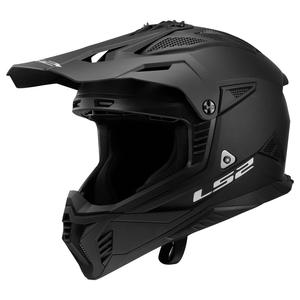 Motokrosa ķivere LS2 MX708 Fast II Solid Matte Black