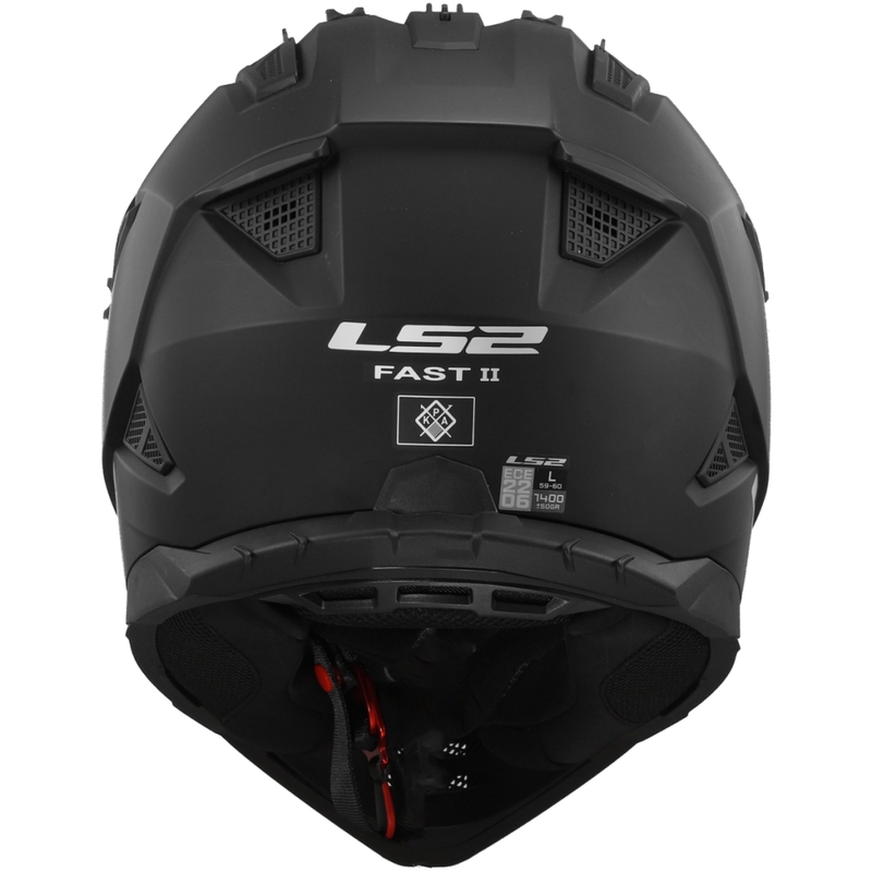 Motokrosa ķivere LS2 MX708 Fast II Solid Matte Black
