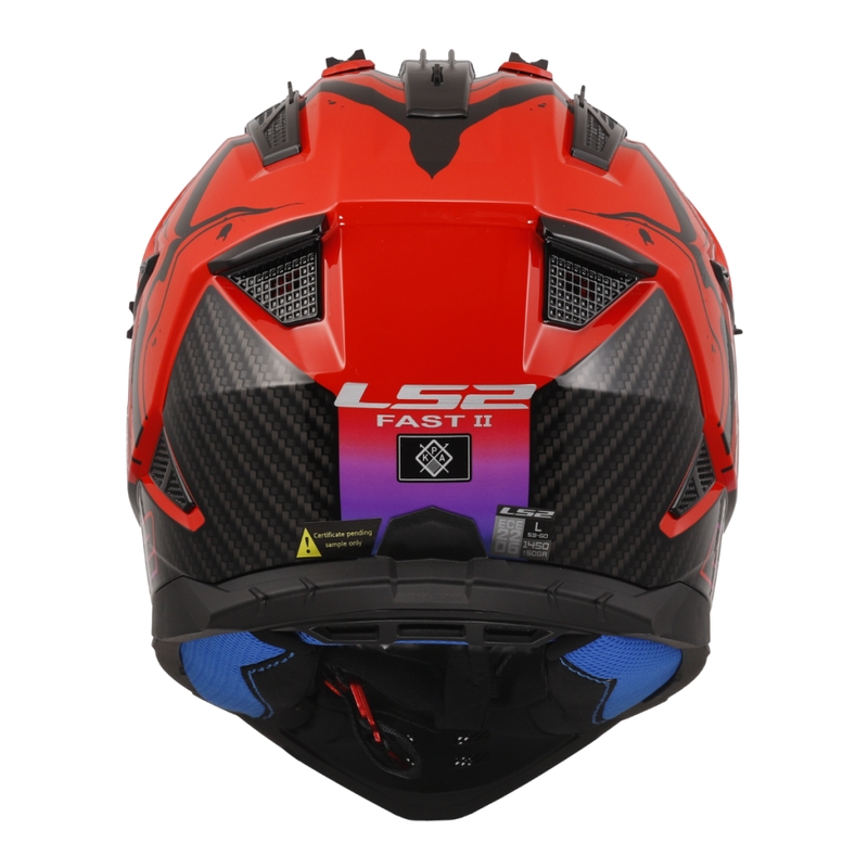Motokrosa ķivere LS2 MX708 Fast II Wash red