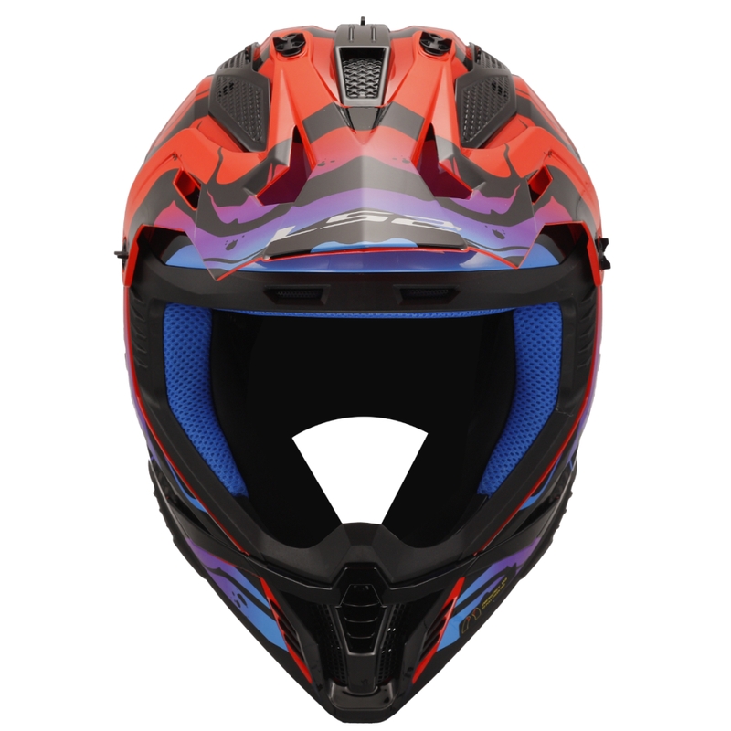 Motokrosa ķivere LS2 MX708 Fast II Wash red
