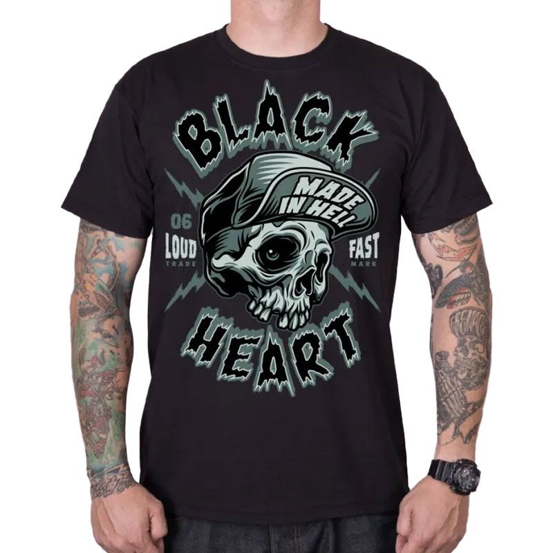T-krekls Black Heart Spike black