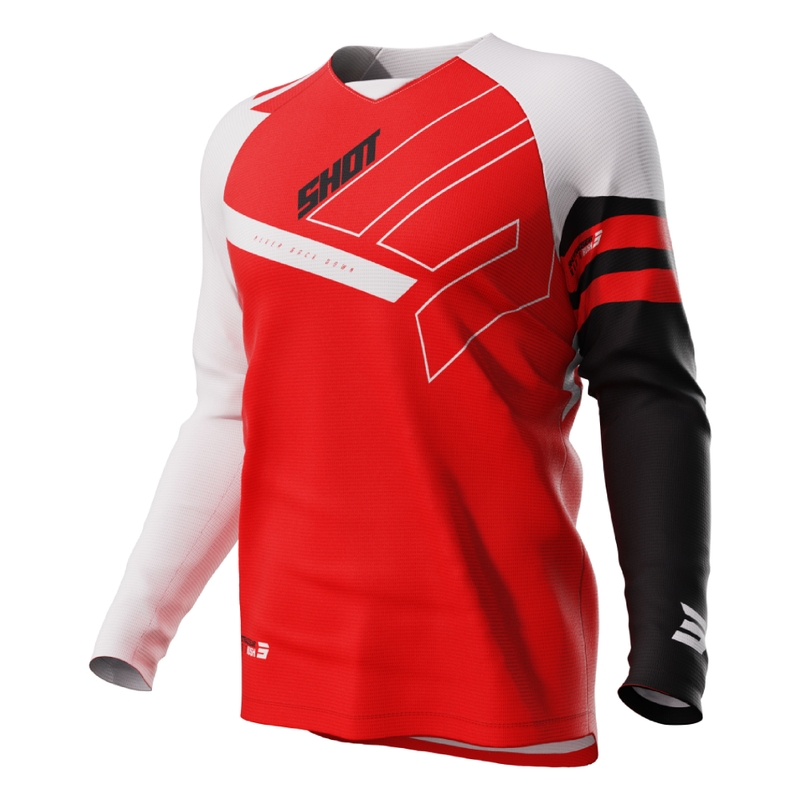 Dětský motokrosový dres Shot Rush červený výprodej