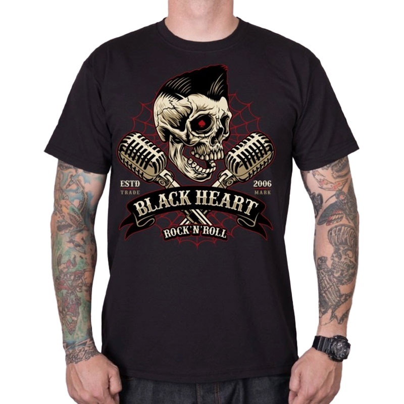 T-krekls Black Heart Elwis black