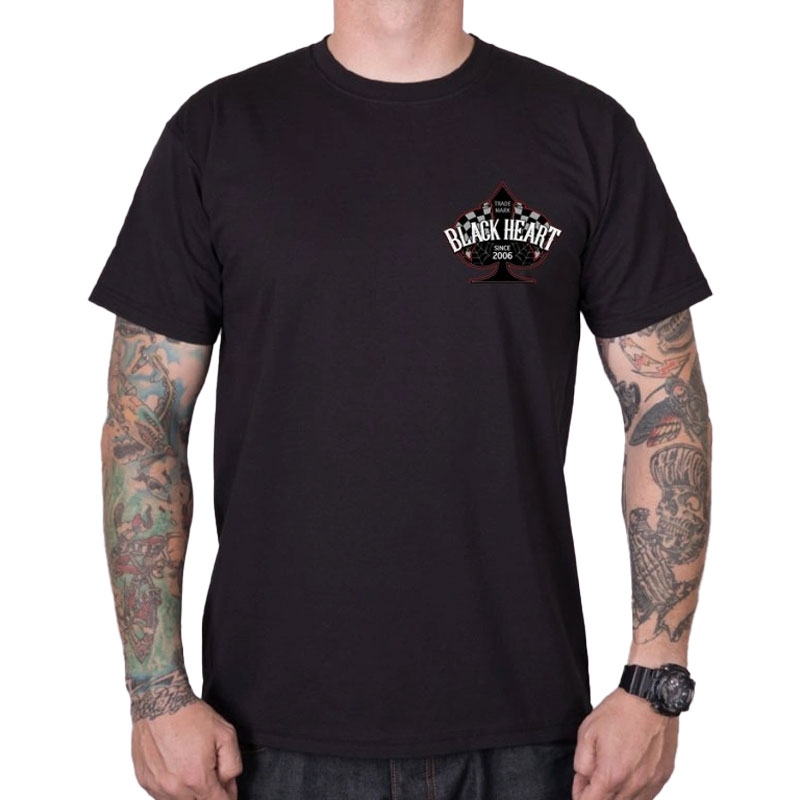 T-krekls Black Heart Chopper Race melns