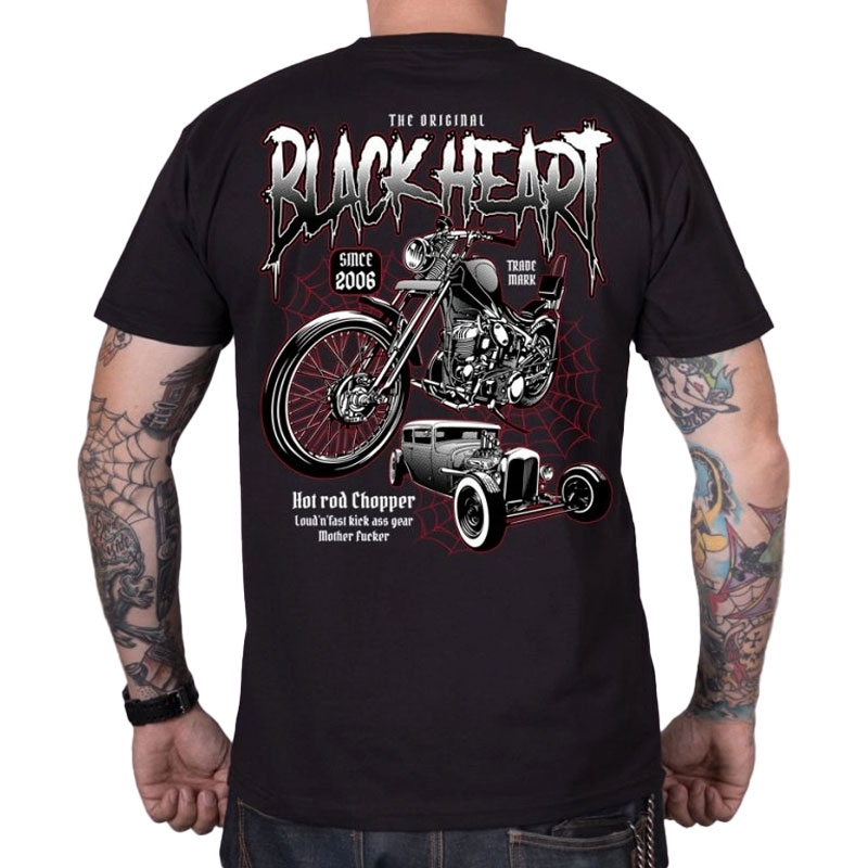 T-krekls Black Heart Machines melns