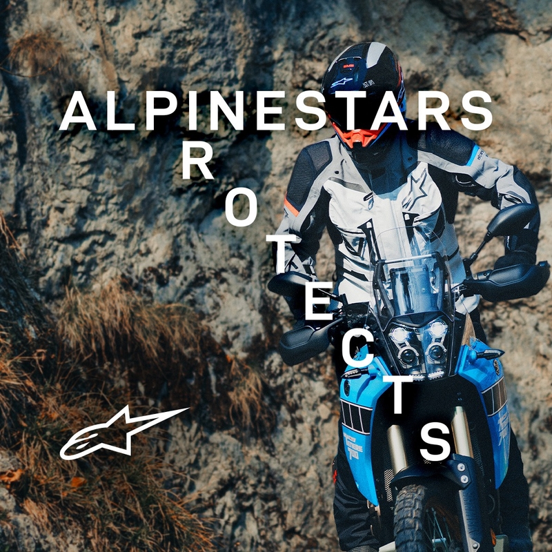 Alpinestars Boulder Gore-Tex tumši zili melna motocikla jaka