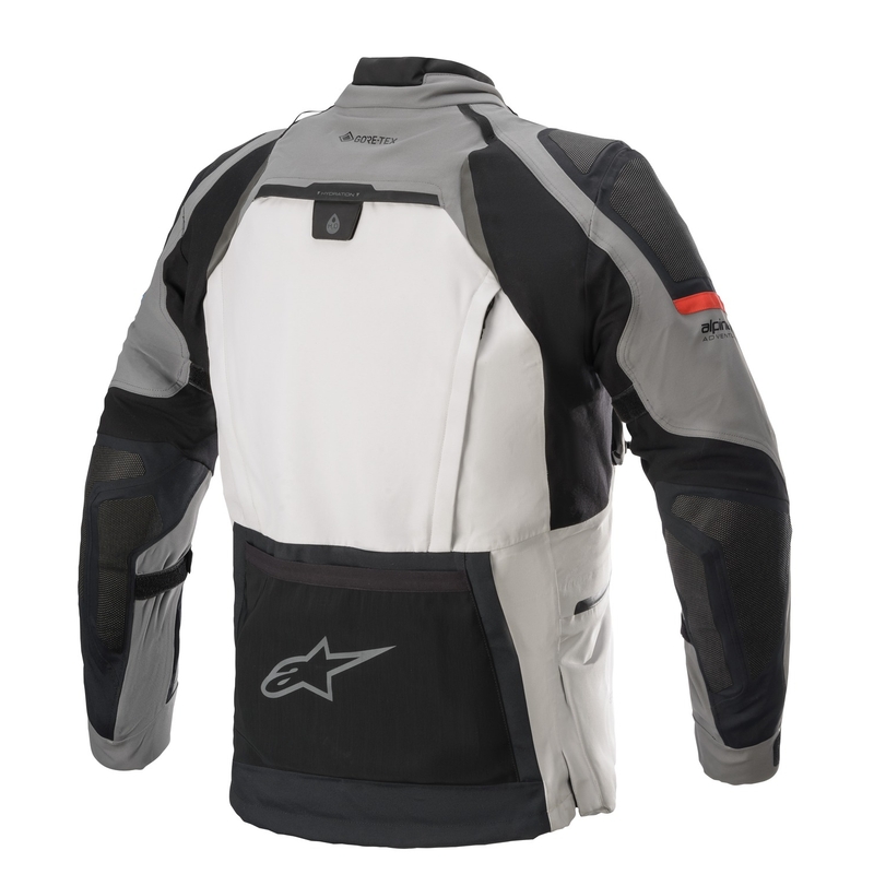 Alpinestars Boulder Gore-Tex tumši gaiši pelēka motocikla jaka