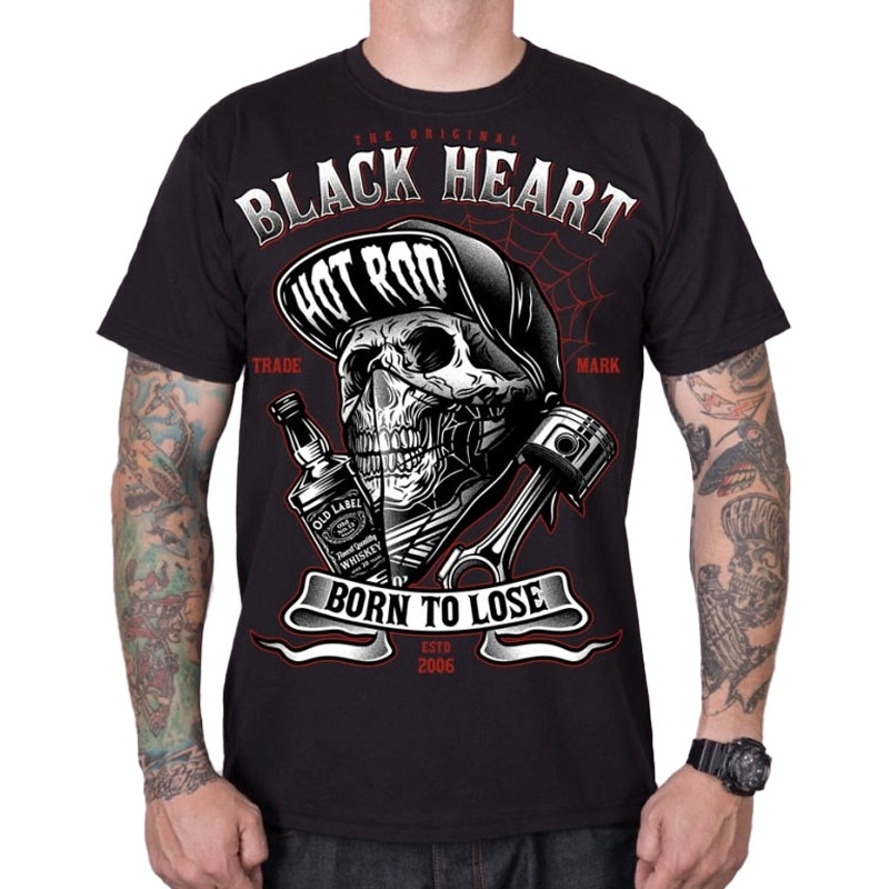 T-krekls Black Heart Buddy melns