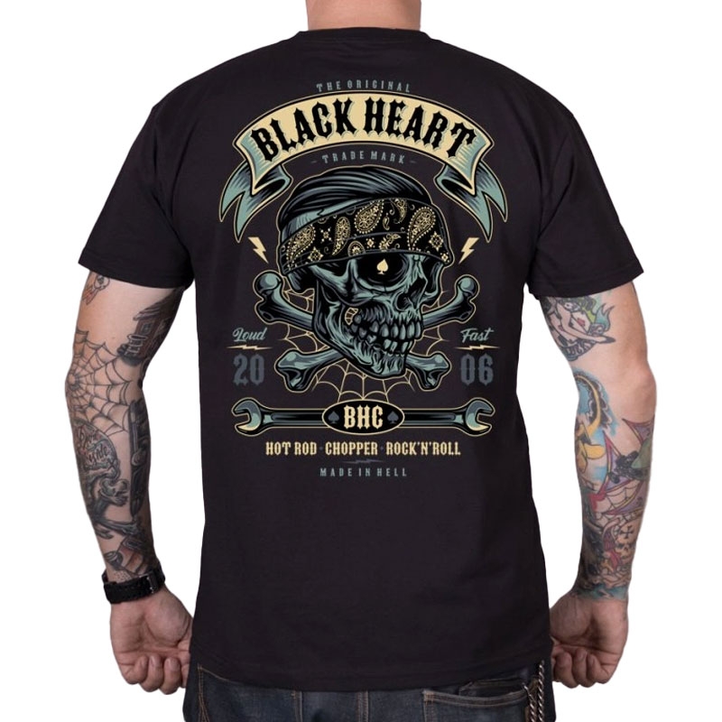 T-krekls Black Heart Bandana Boy black