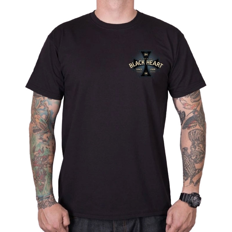 T-krekls Black Heart Ava black
