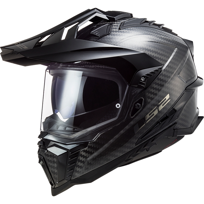 Enduro ķivere LS2 MX701 Explorer Carbon Gloss Black