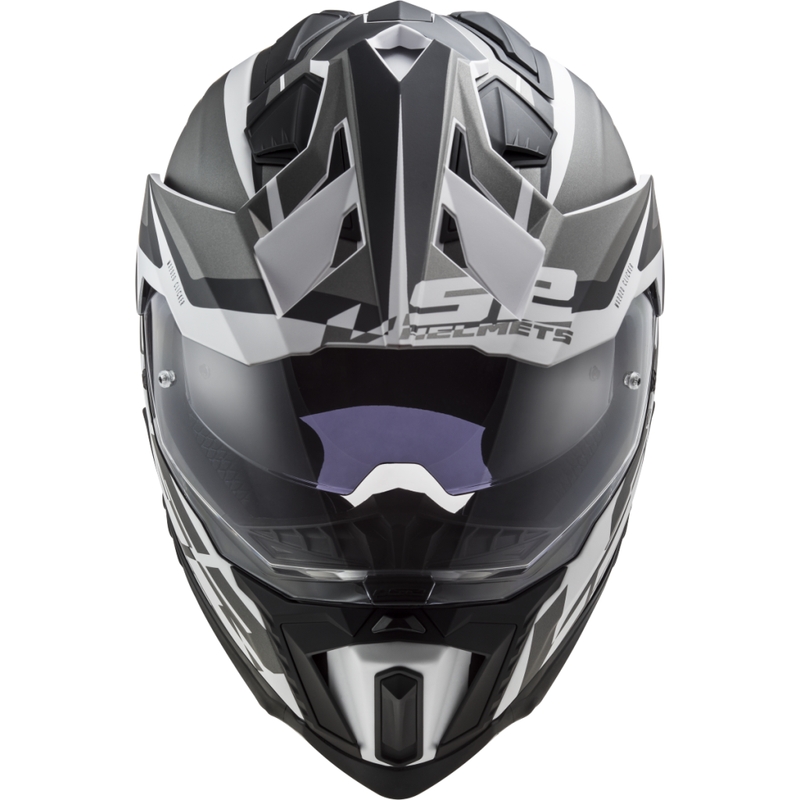 Enduro helma LS2 MX701 Explorer Alter matná černo-bílá