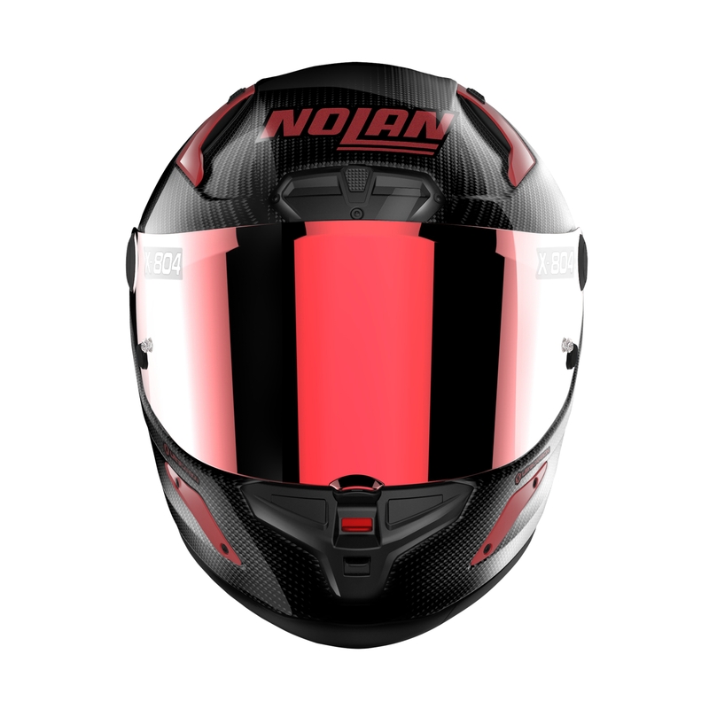 Nolan X-804 RS Ultra Carbon Iridium Edition Black-Red Integrālā motociklu ķivere