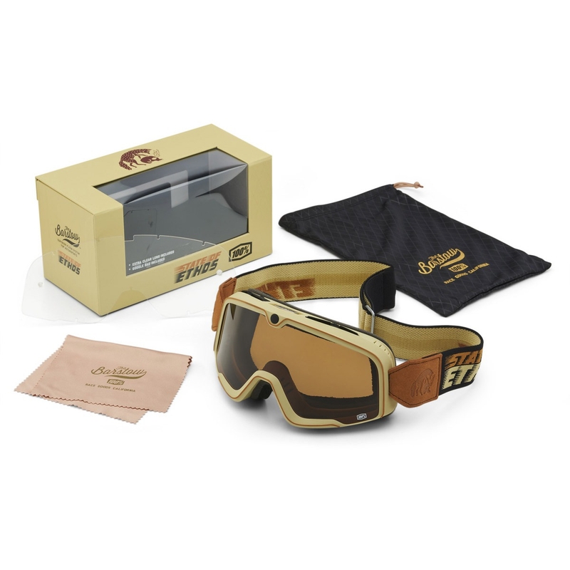 Motokrosa brilles 100% - ASV Barstow State Of Ethos bronzas pleksi