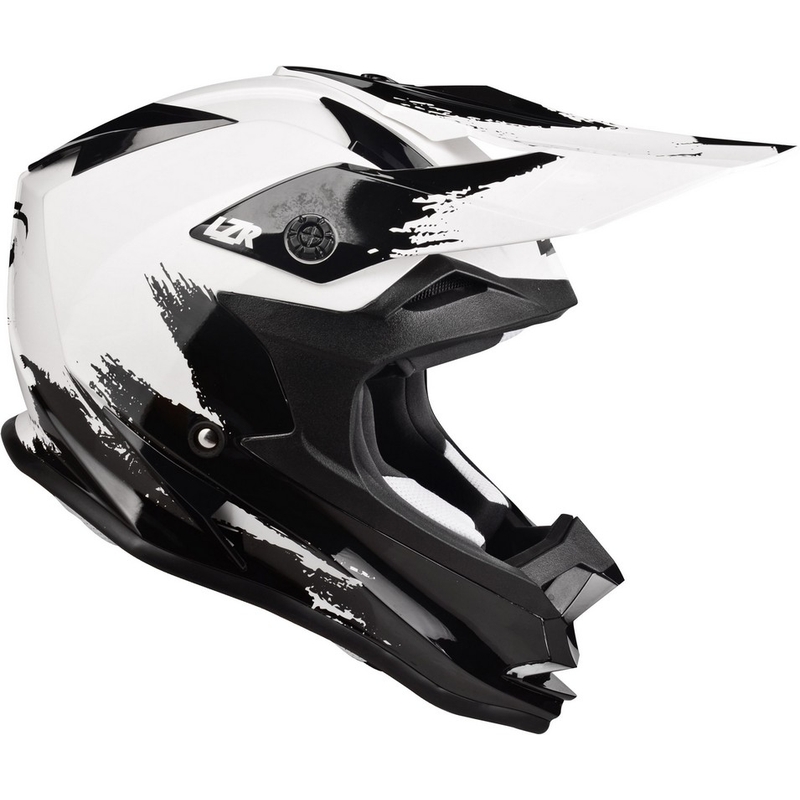 Motokrosová přilba Lazer OR-1 Ripper bílo-černá