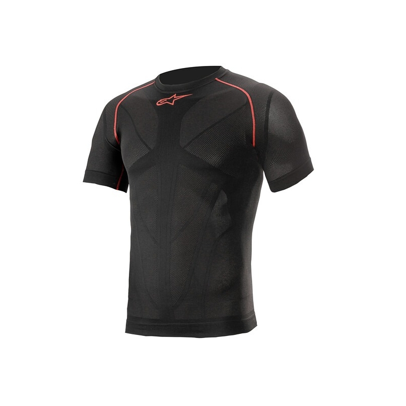 Alpinestars Ride Tech vasaras termo krekls ar īsām piedurknēm melns un sarkans