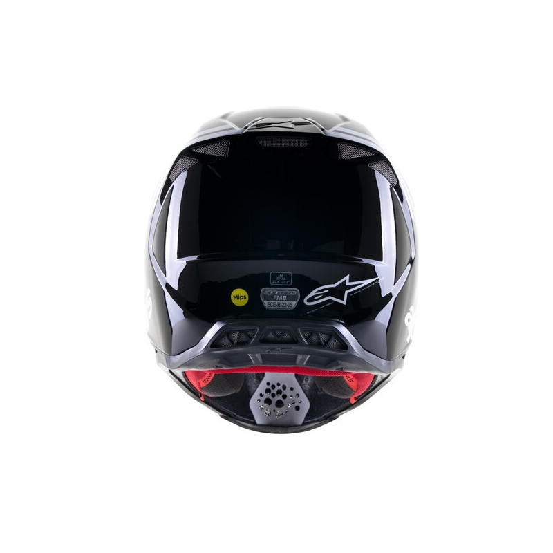 Alpinestars Supertech S-M8 Radium 2 motokrosa ķivere melnā un baltā krāsā
