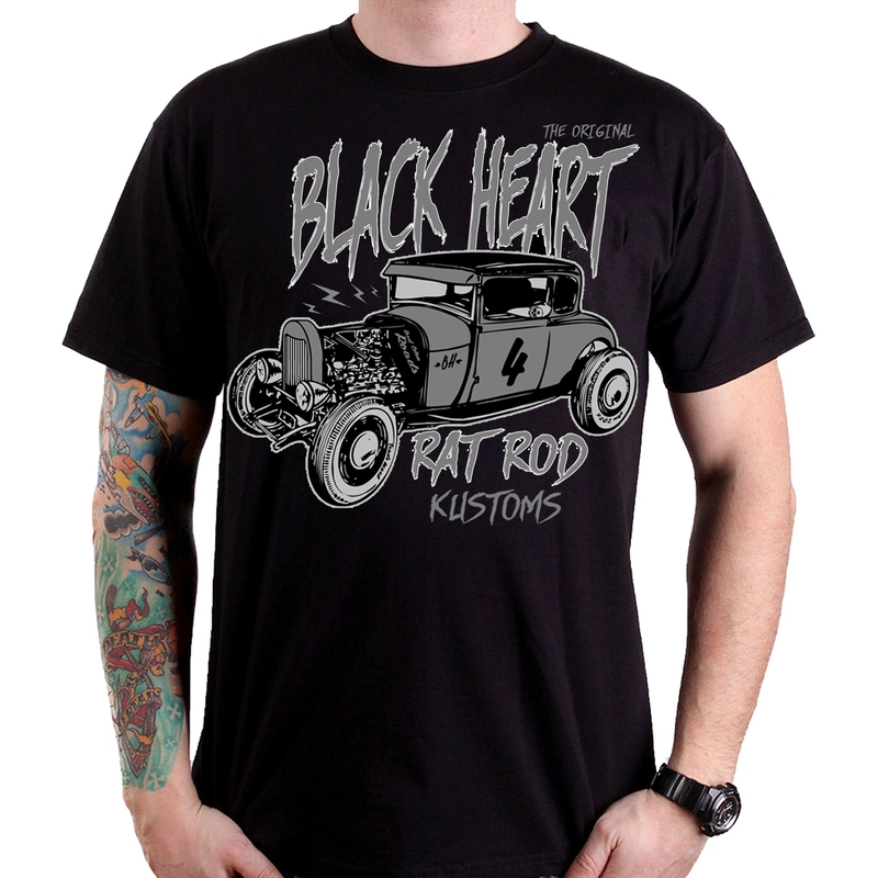 Pánské triko Black Heart Rat Rod Kustom výprodej