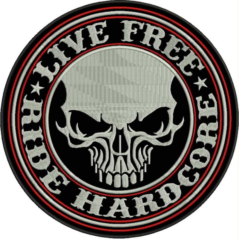 Patch Live bezmaksas - Ride hardcore ar sarkanu detaļu