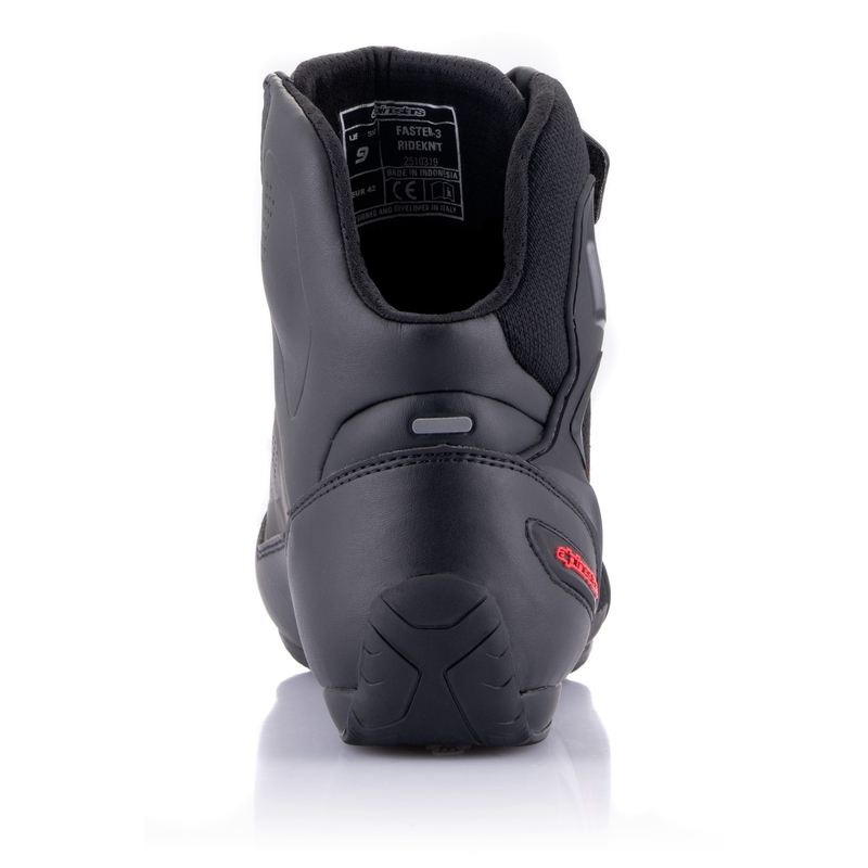 Alpinestars Faster-3 Rideknit Black-Dark Grey-Red Motociklu zābaki