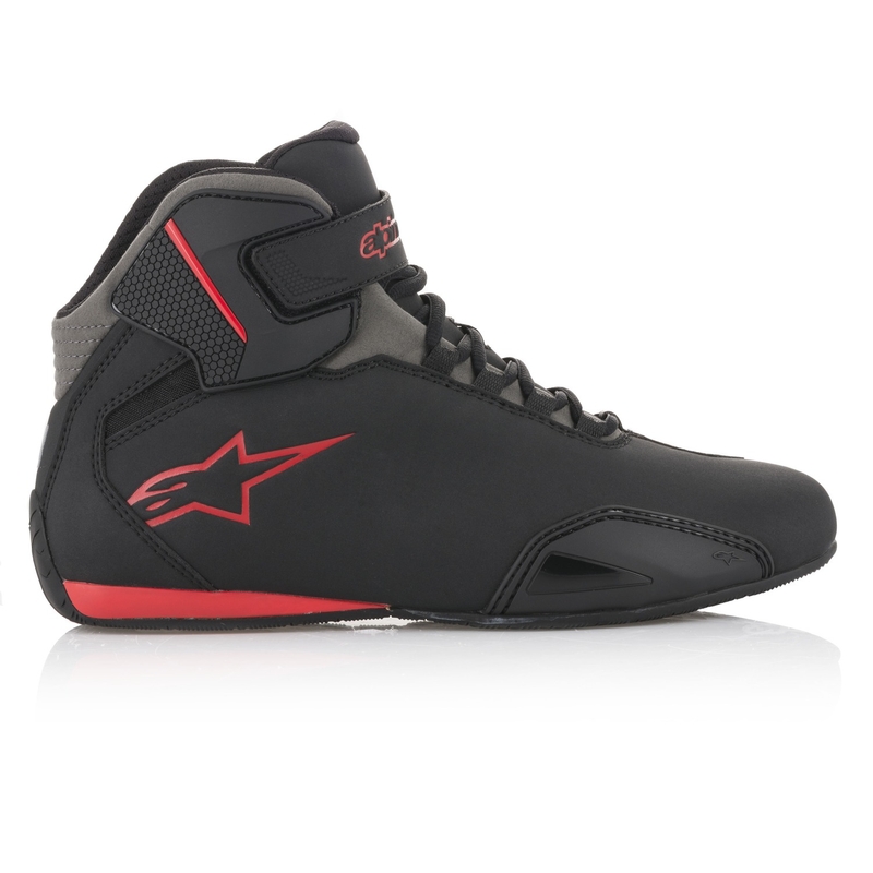 Alpinestars Sector Black and Red Motociklu zābaki