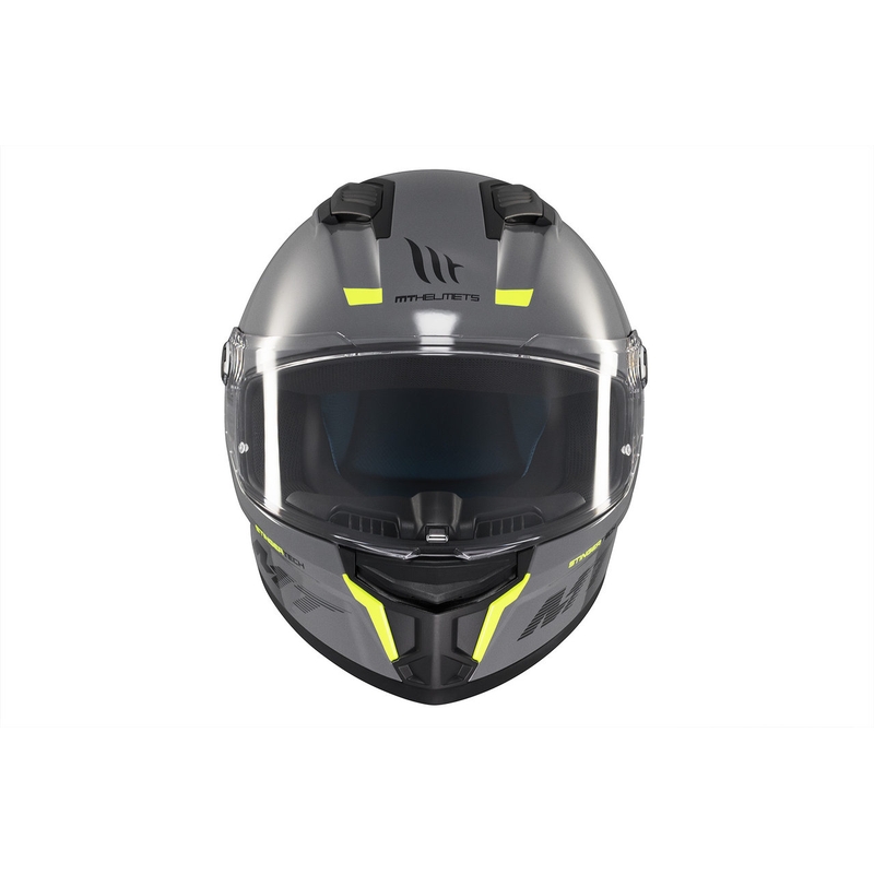 MT Stinger 2 Solid Gloss Grey Integrālā motociklu ķivere