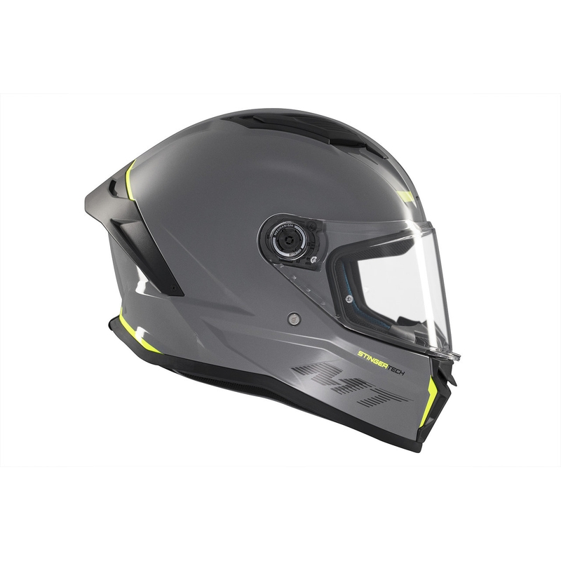 MT Stinger 2 Solid Gloss Grey Integrālā motociklu ķivere