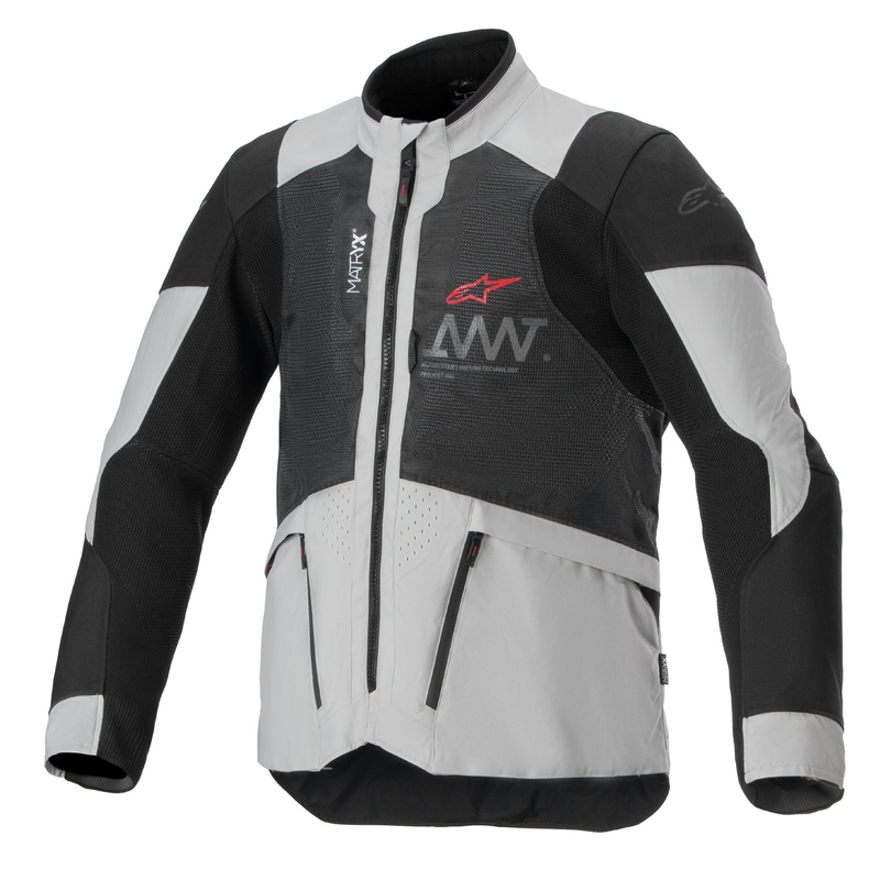 Alpinestars Amt 7 Air gaiši pelēk- melna motocikla jaka