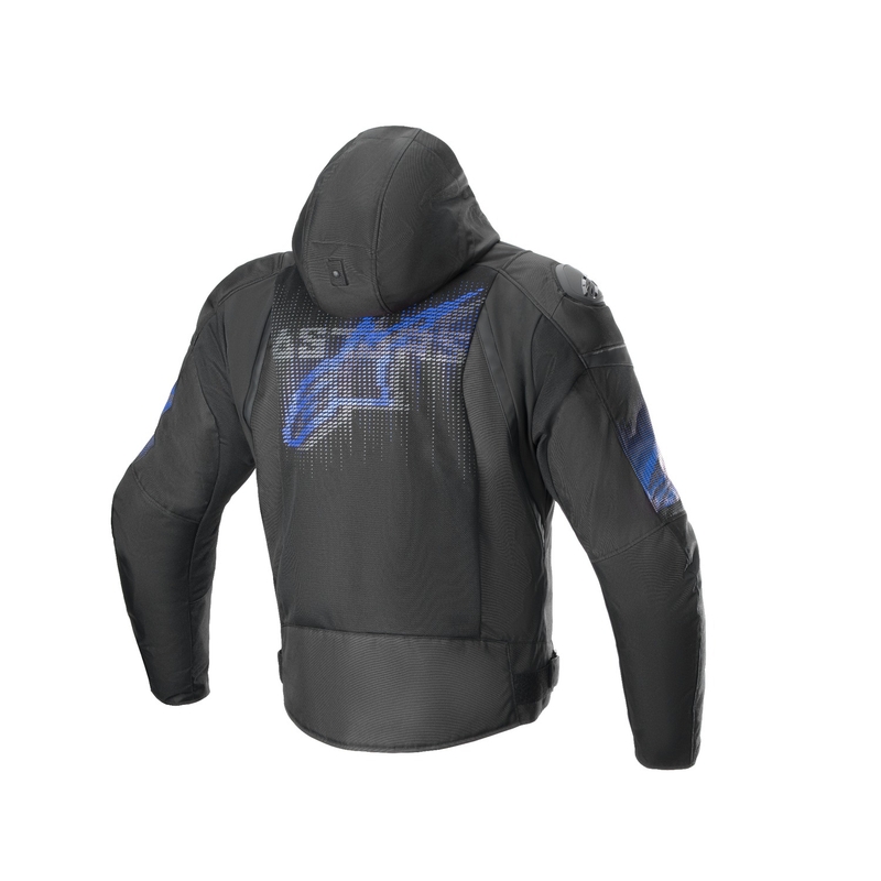 Alpinestars Zaca Air Venom ūdensnecaurlaidīga melna/plūmdzeltena motocikla jaka