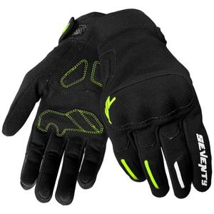 Sieviešu motocikla cimdi Seventy Degrees SD-C42 Asphalt black-fluo yellow