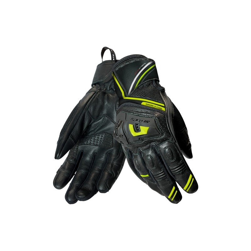 Motocikla cimdi Seventy Degrees SD-N30 Mugello black-fluo yellow