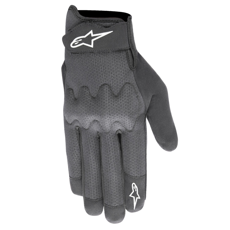 Alpinestars Stated Air Motocikla cimdi melni un sudraba krāsā