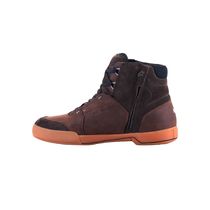 Alpinestars Chrome Crafted Drystar Brown gumijas motociklu zābaki