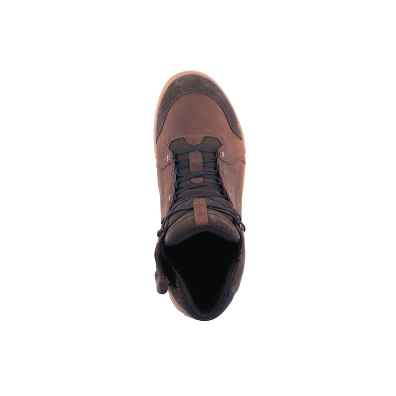 Alpinestars Chrome Crafted Drystar Brown gumijas motociklu zābaki