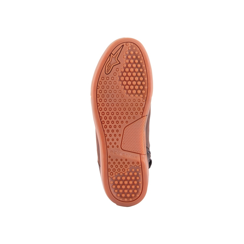 Alpinestars Chrome Crafted Drystar Brown gumijas motociklu zābaki