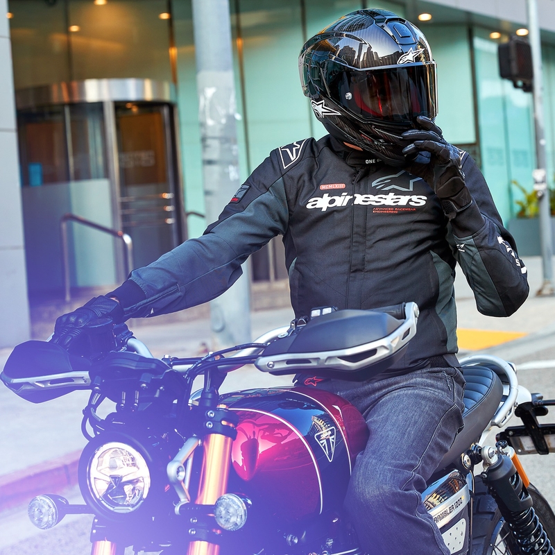 Alpinestars Monza Sport Black-Grey-Red-White motocikla jaka