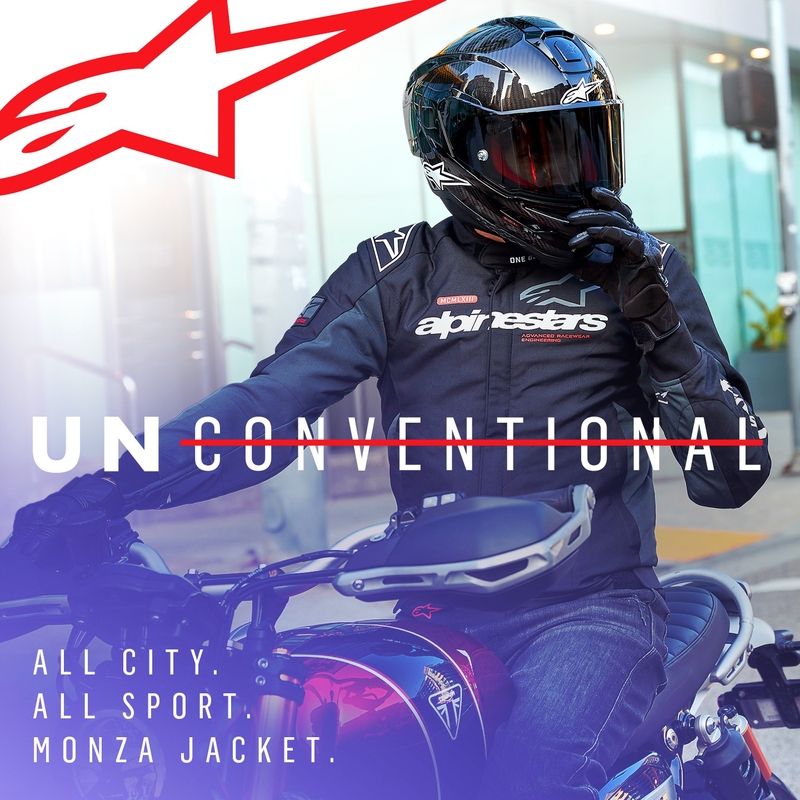 Alpinestars Monza Sport Black-Grey-Red-White motocikla jaka