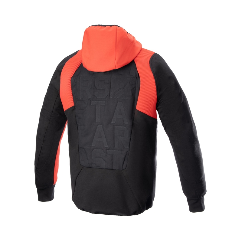 Mikina na motorku Alpinestars MO.ST.EQ Hybrid černo-červená