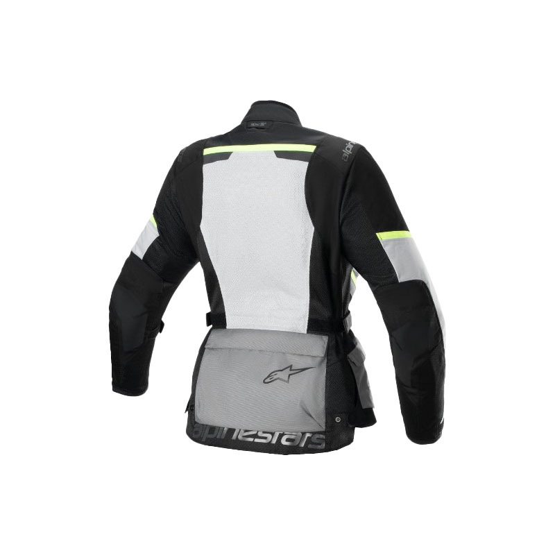 Alpinestars Sieviešu Stella Andes Air Drystar Light Grey-Dark Grey-Black-Fluo Yellow motocikla jaka